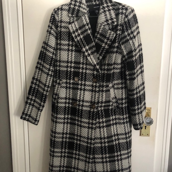 Plaid Wool Blend Coat - Picture 1 of 3